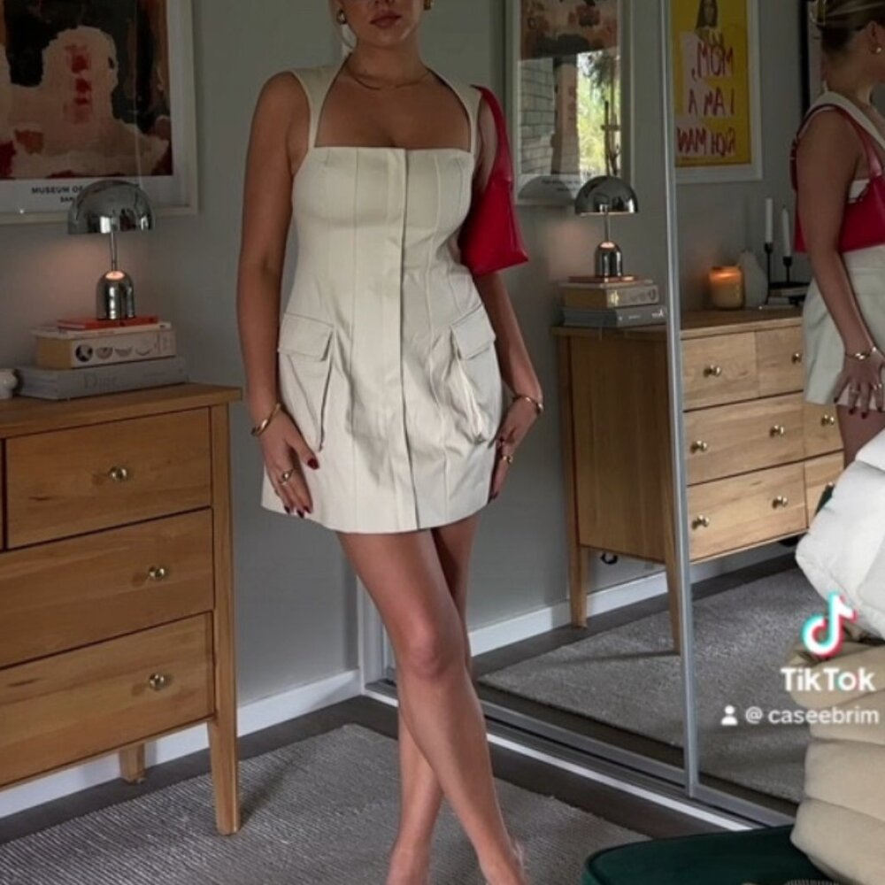 L'Academie Cream Mini Dress - Picture 5 of 15